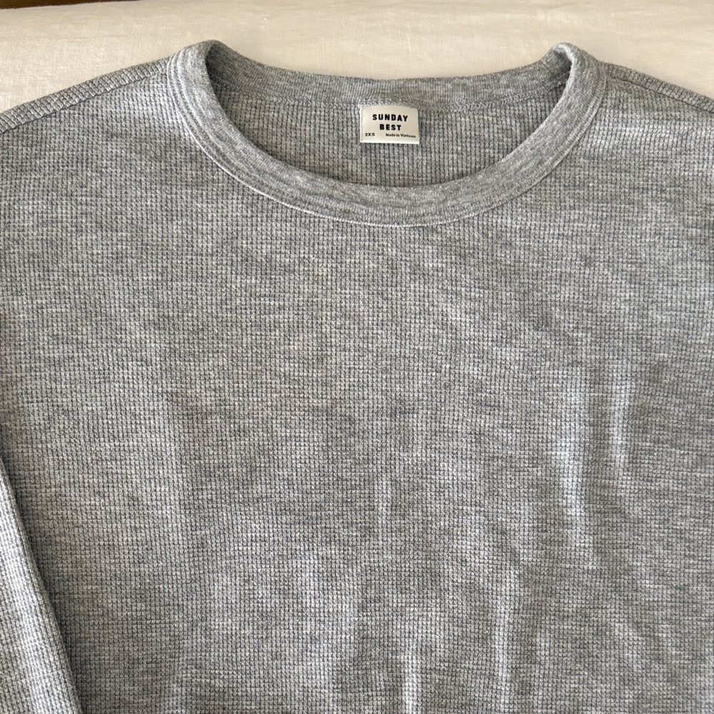 Sunday Best Light Gray Crewneck matching lounge set